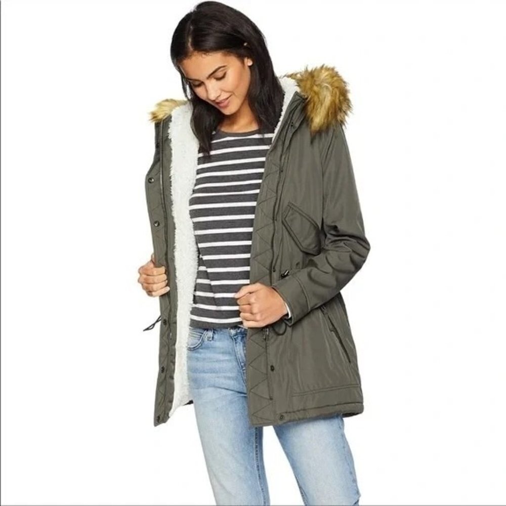 Urban Outfitters S13 Military Moss Trapper Jacket Size S NWT - Picture 2 of 9